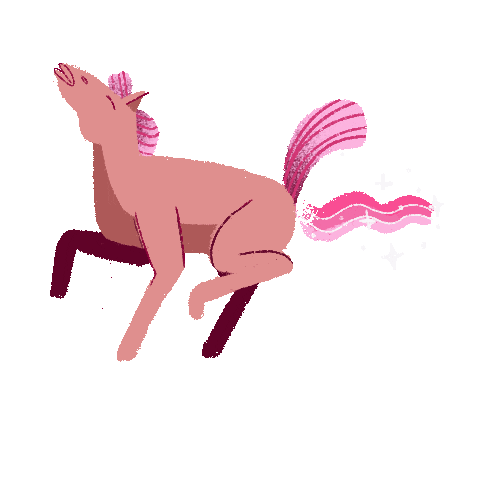 Sarkasik pink excited sexy rainbow Sticker