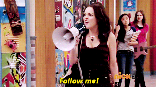mad follow me GIF