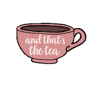 julieschrec tea truth thats the tea Sticker