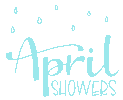 April Showers Rain Sticker by Zus Designs