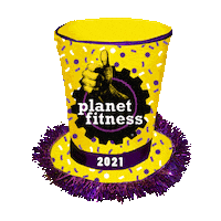 New Years Eve Nye Sticker by Planet Fitness