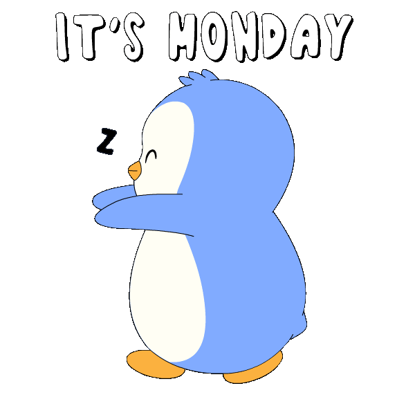 Sad Weekend Sticker by Pudgy Penguins