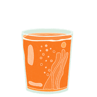 Orange Juice Drink Sticker by mnnfrr