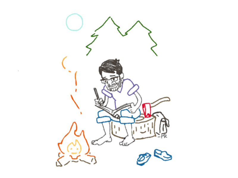 animation camping GIF