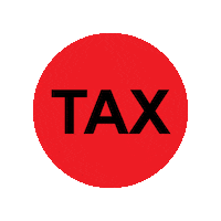 Taxes Tax The Rich Sticker by DOODAD+FANDANGO