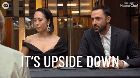 Upside Down Cooking GIF by MasterChefAU
