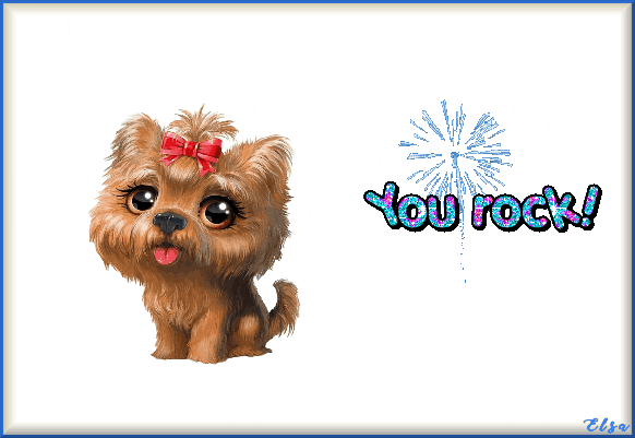 Animated Card You Rock GIF