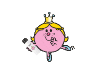 mrmenstudiohk jump princess ballet flask Sticker