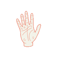 Fortune Telling Hand Sticker