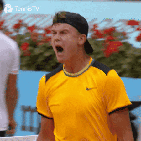 Sport Shouting GIF by Tennis TV