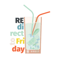 Friday Drinks Sticker by REDIRECT