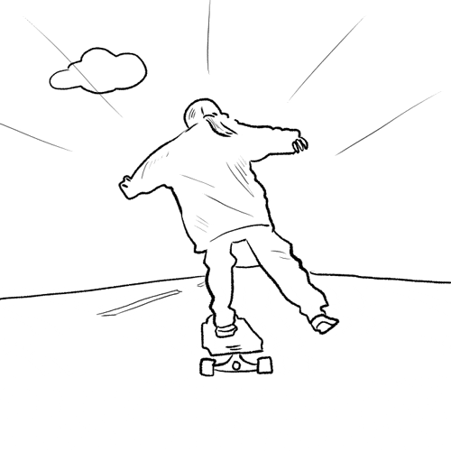 Yujin_Drawing giphyupload dancing girl skate GIF
