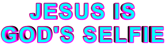pink jesus Sticker by AnimatedText