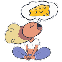 Cheese Brie Sticker