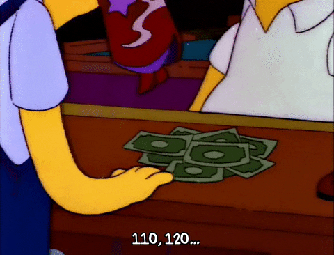 Paying Season 3 GIF by The Simpsons