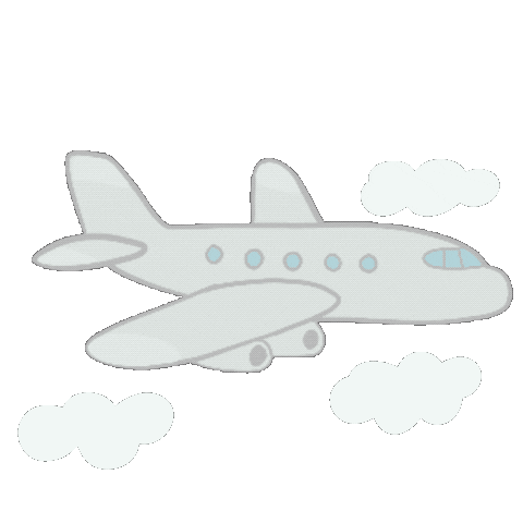 madisonkait giphyupload travel plane planes Sticker
