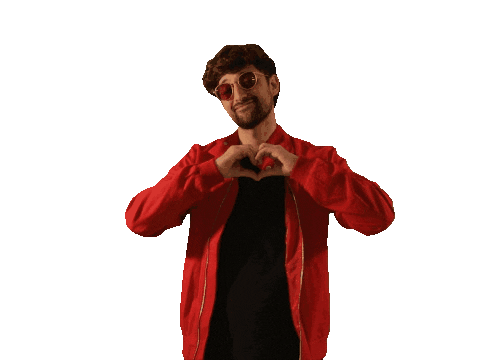 wuki giphyupload love heart thanks Sticker