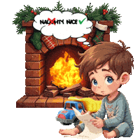 Naughty Or Nice Christmas Sticker