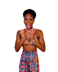 Happy Black Woman Sticker by takeepfit