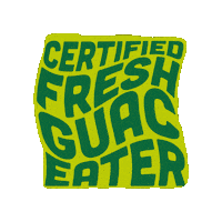 Avocado Guacamole Sticker by TaqadoMexicanKitchen
