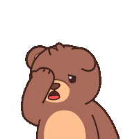 Teddy Bear Wow Sticker by BEARISH