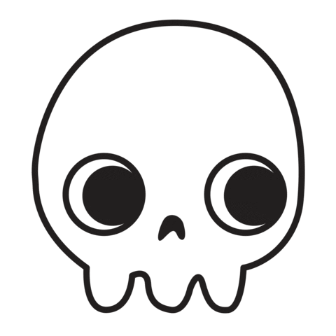 Skull Sticker by Talking tom