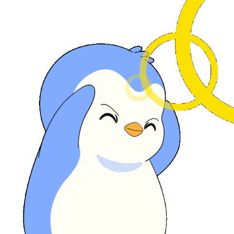 Think About It Sticker by Pudgy Penguins