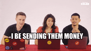 Sending them money