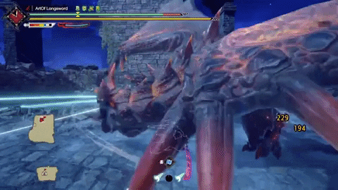Squareblind giphygifmaker attack monster hunter rise long sword GIF