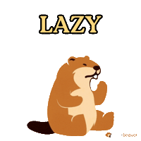 Resting Day Off Sticker by WorkBeaver