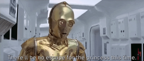episode 4 therell be no escape for the princess this time GIF by Star Wars