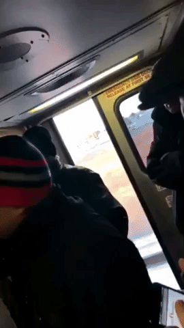 NJ Transit Train Door Opens While Moving in Frigid Temperatures