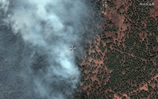 Satellite Images Show Calf Canyon/Hermits Peak Fire in New Mexico