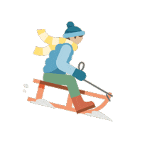 Winter Toboggan Sticker by Visit Austria