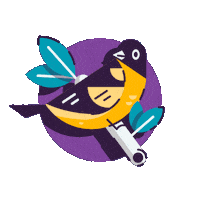 Charm City Bird Sticker by Points North Studio