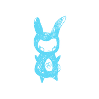 Bunny Looking Sticker by Amenity Ave