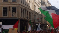 Demonstrators March in Support of Gaza in Lyon