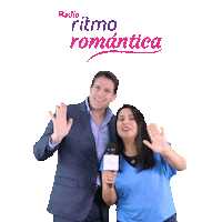 RitmoRomantica radio leslie ritmo saludar Sticker