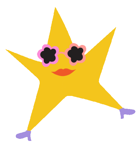 jenniferheal giphyupload kawaii retro star Sticker
