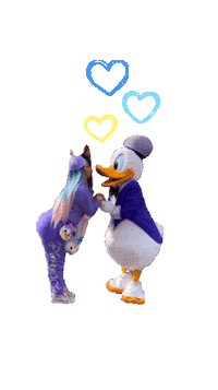 Donald Duck Love Sticker