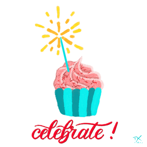 Celebrate Happy Birthday Sticker by Dani K.