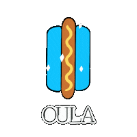oulacreativecatering food hot dog oula creative catering Sticker