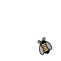 doodlefever happy joy honey honeybee Sticker
