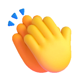 3D Applause Sticker