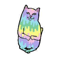 RIPNDIP_CAT alien fuck skate fuck you Sticker