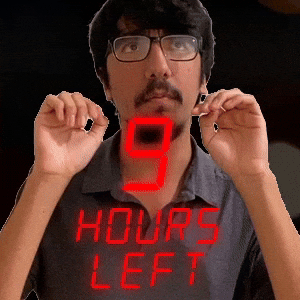 9 hours left