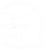 digischoolstory logo dss weiß wackeln Sticker
