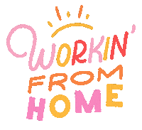Work From Home Sticker