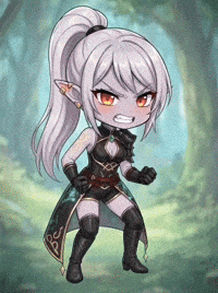 Angry Dark Elf GIF