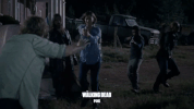 threaten the walking dead GIF